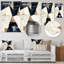 Minimaliste beige et bleu cubisme équilibre II - décoration murale abstraite en métal, imprimé abstrait cubisme en métal-264375150