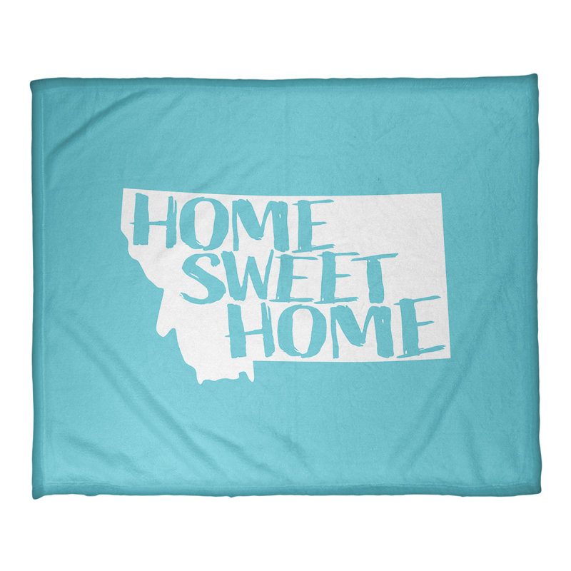 Jeté en polaires pour montana home, l 32,5 po x L 42,5 po, Bleu sarcelle