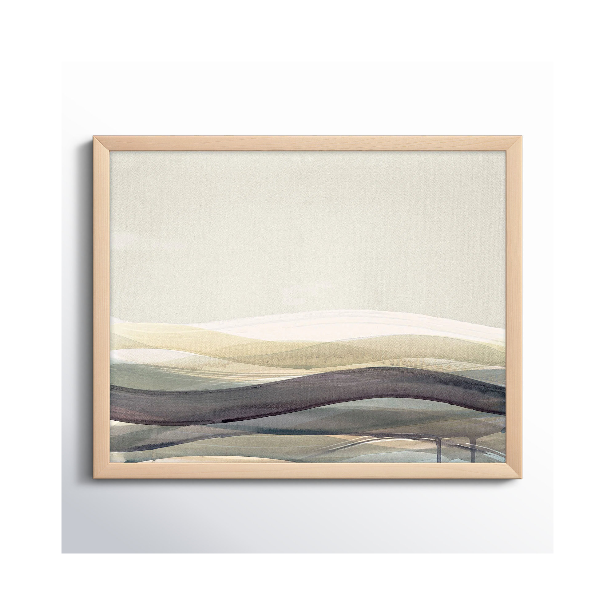 Preliminary II by Beth James, Maple Framed, 25" W x 20" H