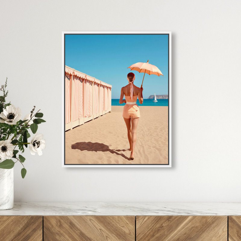 Vogue Cabana I Canvas Fashion Print by Oliver Gal, Black Frame, 16 x 20, 16"H x 20"W, Gallery Wrapped