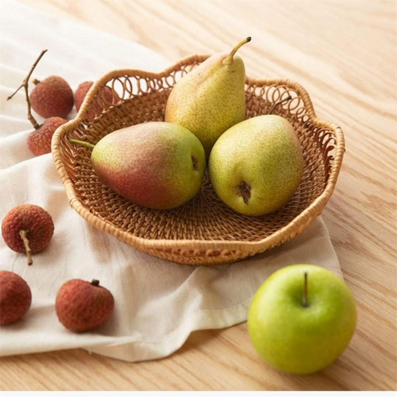 Panier en osier Bay Isle Home ™, H 1,97 po x l 9,05 po x P 9,05 po