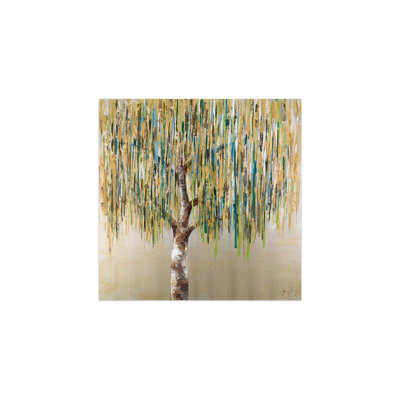 Hand -painted acrylic painting The Whisper of the Weeping Willow