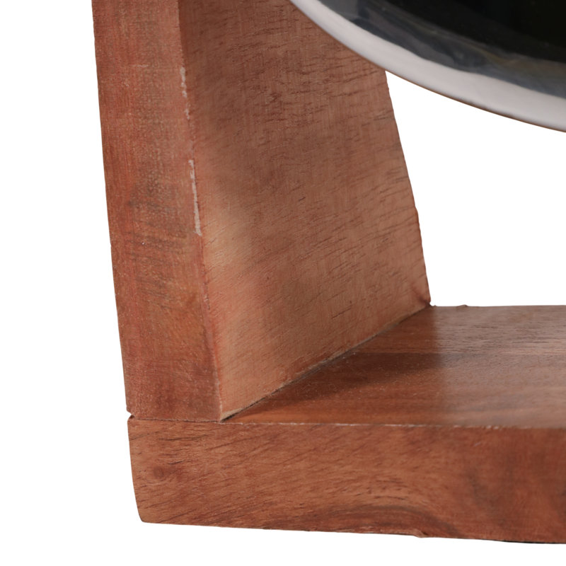 Horloge pivotante ronde en métal Aparicio, H 8 po x l 8 po x P 2,75 po