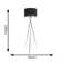Misner 155cm Camden Tripod Floor Lamp with Large Reni Shade