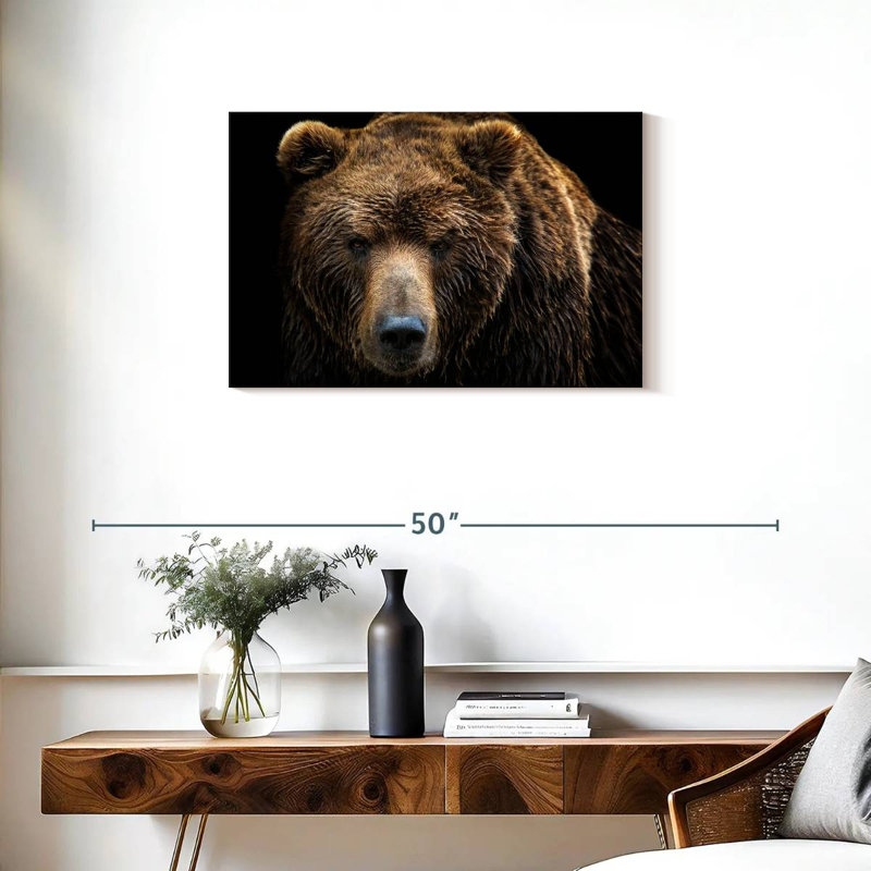 " Far Eastern Brown Bear ", 30" H x 20" W x 1.25" D