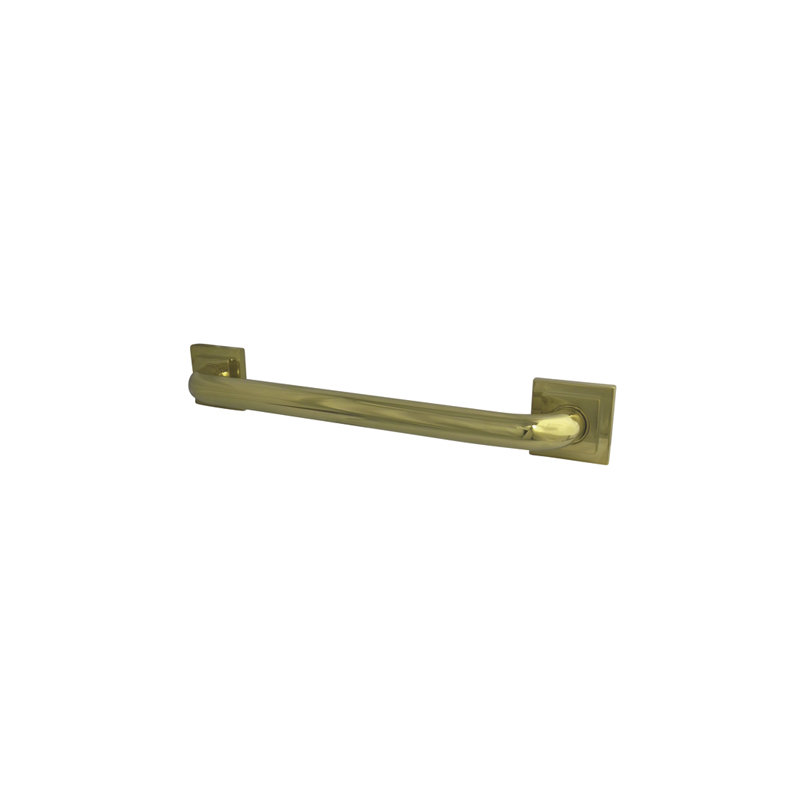 Made to Match Tetragon Grab Bar, Polished Brass, 32"