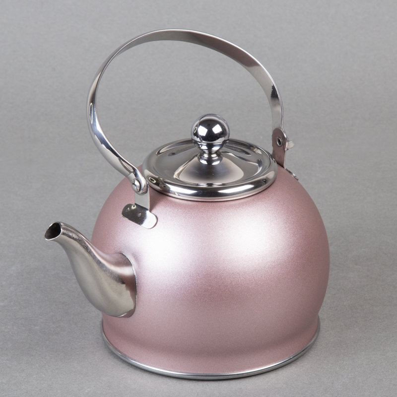 Creative Home 1 pte Bouilloire pour cuisinière en acier inoxydable, Or rose / argenté