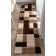 Cobina Geometric Shag Brown/Gray Area Rug