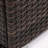 Wicker Fire Pit With Glass Wind Guard
