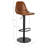 Safeta Swivel Upholstered Adjustable Height Counter Stool-2012125271