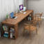 Bureau de direction rectangulaire en bois massif brun noisette-631672530