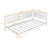 Twin Size Wood Daybed/Sofa Bed, with Wood Slats, Espresso-1786912160-1786912162