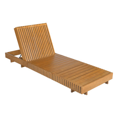 Chaise longue d'extérieur avec dossier réglable à 6 positions