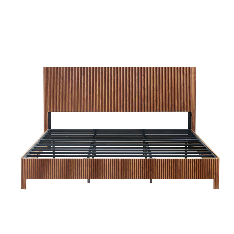 Base de lit en bois pour chambre à coucher