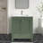 Anvay 30 in. Single Sink Freestanding Bath Vanity in Forest Green with Carrara Marble Top-1974426583-1927183825