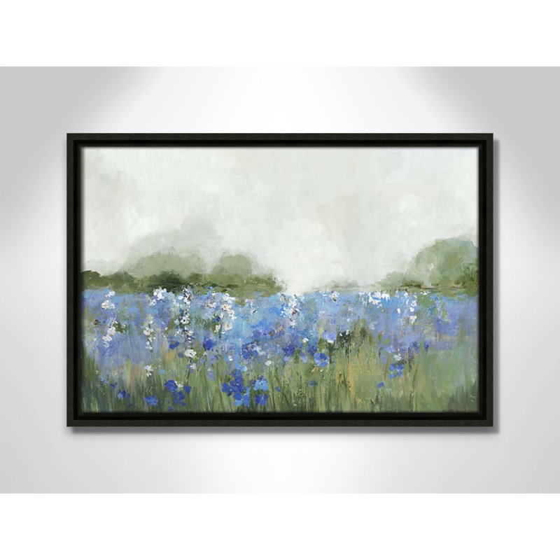 Meadows Bluebels Field " Meadows Bluebells Field " by Allison Pearce, Espresso Framed, 13.5" H x 19.5" W x 2" D