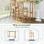 Ensemble de salle à manger rectangulaire en bois avec 2 chaises-409046677-409046683-409046685