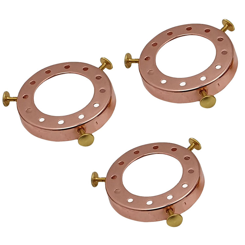 Retro Metal Pendant Light Shade Ring, Rose Gold