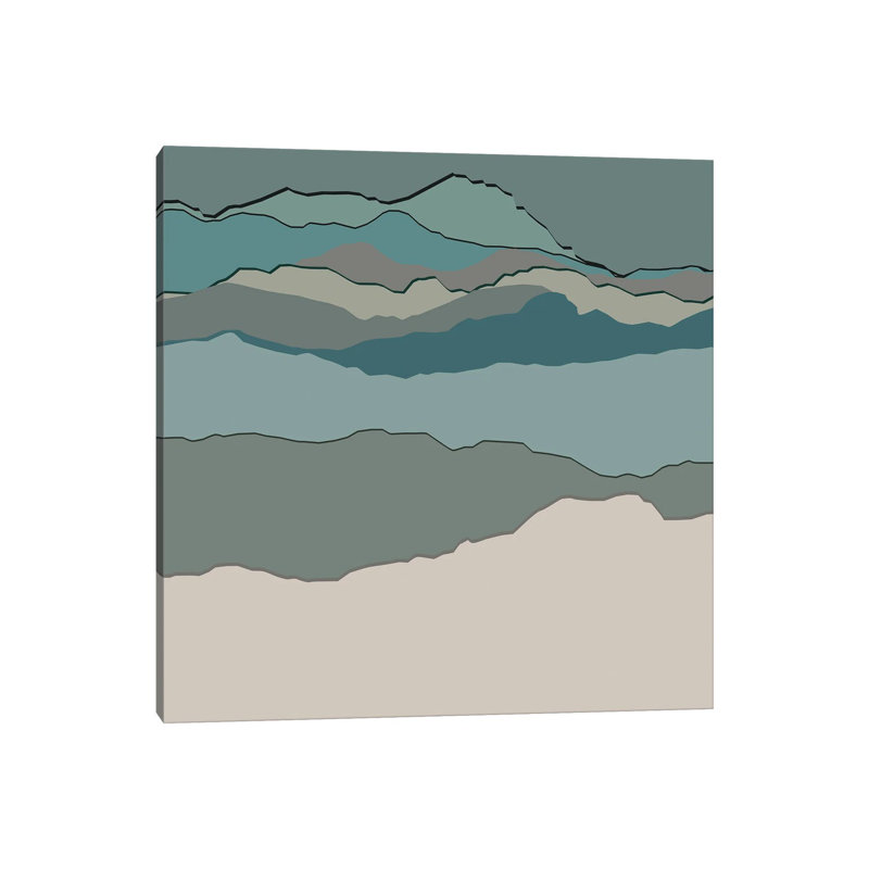 Silhouette Abstract Art 1 Piece Wall Art on Canvas, 45.72 cm H x 45.72 cm W, Wrapped Canvas