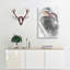 A Pink Flamingo In Abstract - Wrapped Canvas Print-55300286