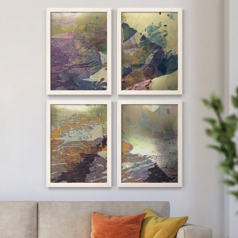 Toile encadrée de qualité supérieure Monet's Landscape V - Prêt à accrocher, H 43,5 po x l 31,5 po x P 1 po, Blanc