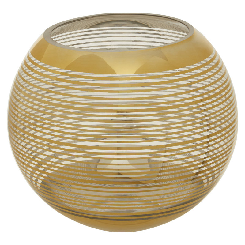 Egremt Glass Table Vase, 20 H x 25 W x 25 Dcm