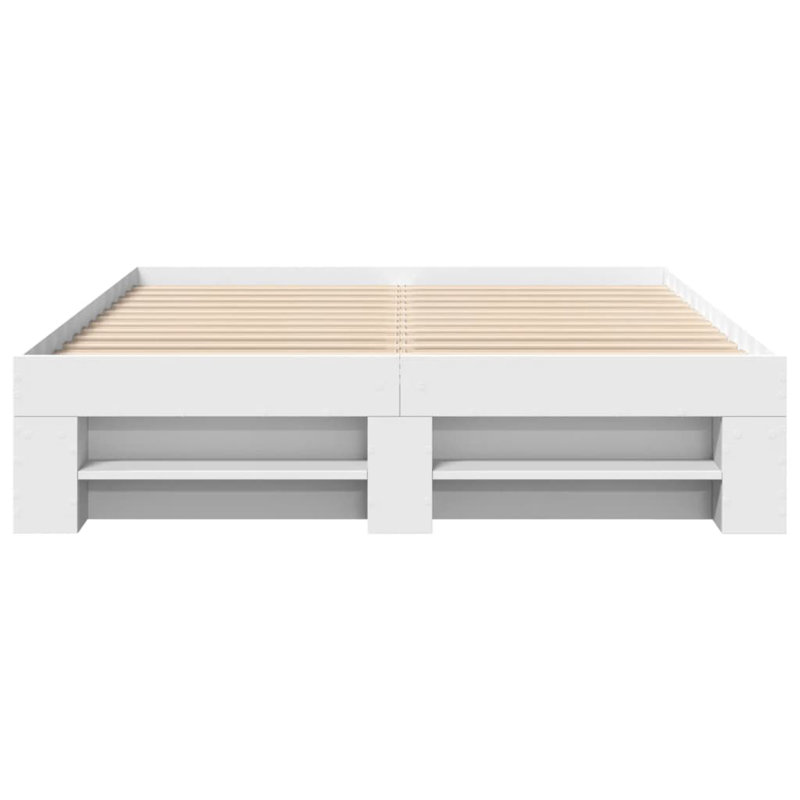 Abhijith Drawers Bed Frame, European Double (140 x 200cm), White