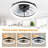 Jhonni 19" Ceiling Fans With Light Kit And Remote Control-1591627220