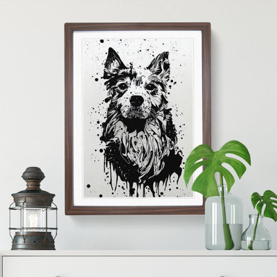 Dog Graffiti No.2 - Single Picture Frame Print