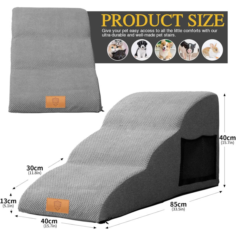 Fabric Floor Cushion, 40cm H x 35cm W x 40cm D, Blue
