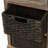 Rustic Storage Cabinet, 2 Drawers & 4 Rattan Baskets, Farmhouse Style-1423999895