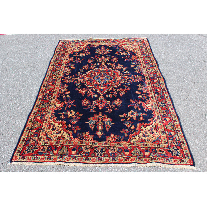 Tapis oriental bleu 4 x 7
