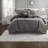 Cozy 7 Piece Bedding Sets, Micro Corduroy Queen Modern Home Comfort