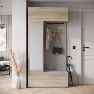 Hall Tree 115cm Wide with Shoe Storage
