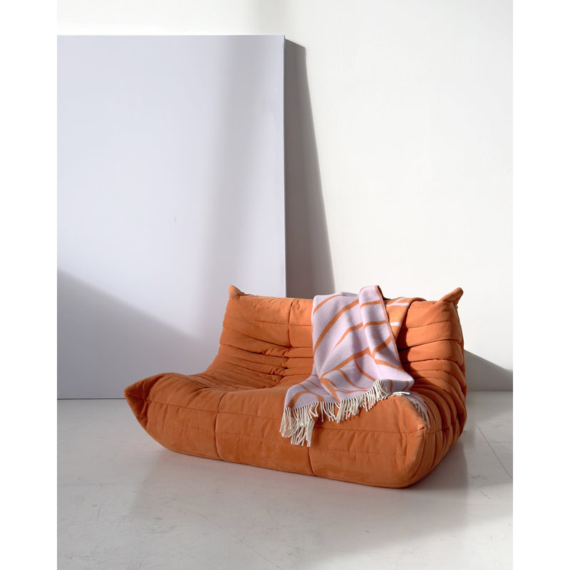 Throw Blanket, Lilac/Orange