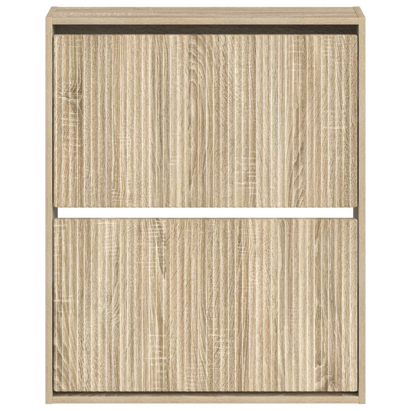 Flip Down Shoe Storage, 86 cm H x 71 cm W x 17 cm D, Sonoma Oak
