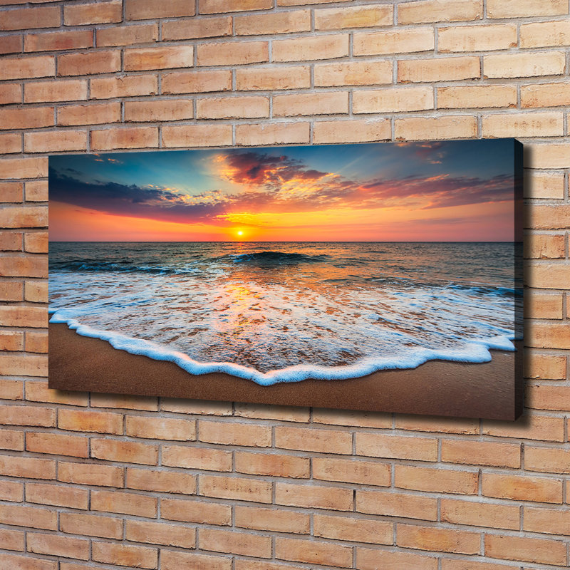 Sunset By The Sea - Wrapped Canvas Print