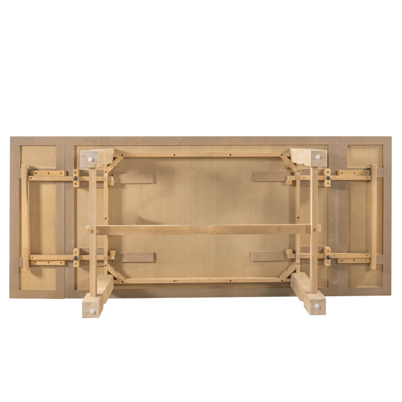 Ensemble de salle à manger extensible 6 pièces pour 6 personnes comprenant une table en bois d'hévéa (152 à 213 cm), 4 chaises rembourrées et un banc (122 cm), 2 rallonges amovibles, marron