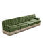 Canapé modulaire de style Chesterfield avec capitonnage à boutons et jupe à pampilles-1359879414