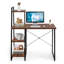 Rangement, table de jeu, bureau en bois, travail d'écriture, bureau d'école avec tablettes, fournitures scolaires-110886624