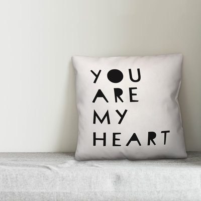  You Are My Heart Throw Pillow