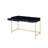 Ottey Black High Gloss & Gold Finish Writing Desk
