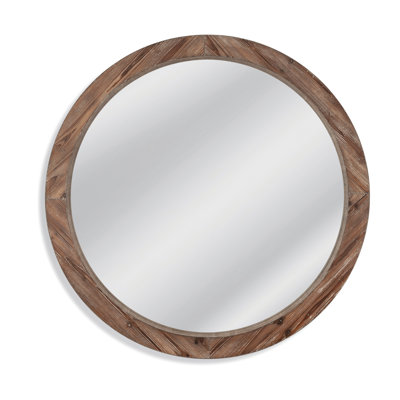Silverton Solid Wood Round Mirror