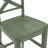 Solid Wood X-Back Counter Height Bar Stool-415048635