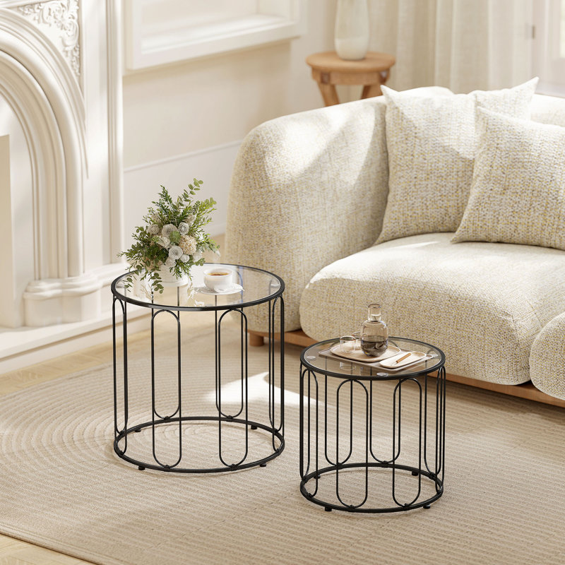 Glass Top Nesting Tables