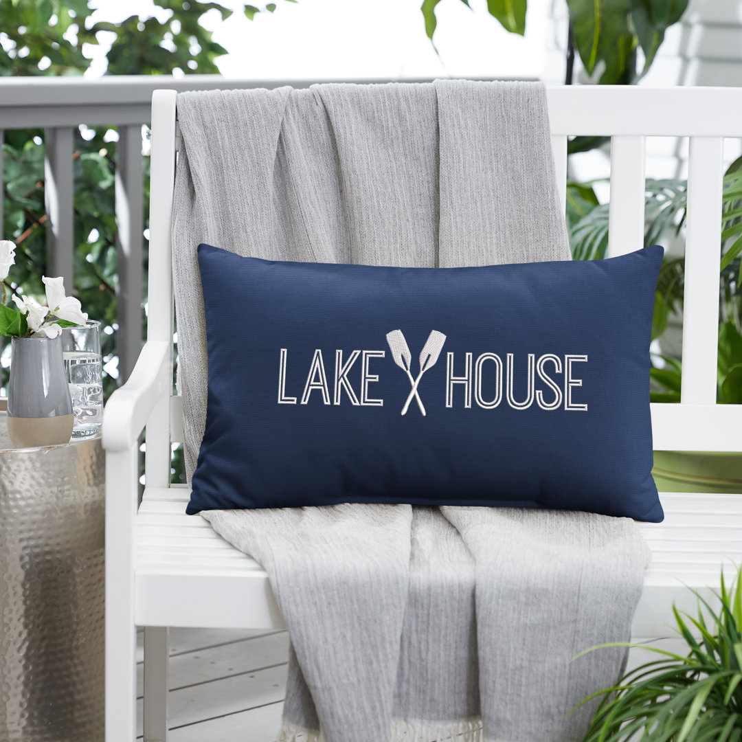 Lake House Outdoor Rectangular Pillow Cover & Insert Mozaic Company