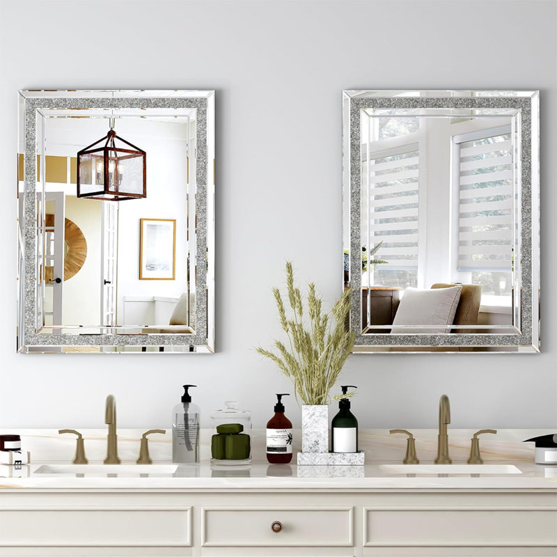 Miroir mural cristal