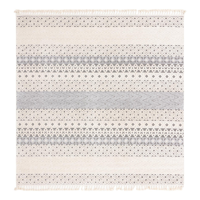 Tayla Striped Indoor Rug, Square 9'10"
