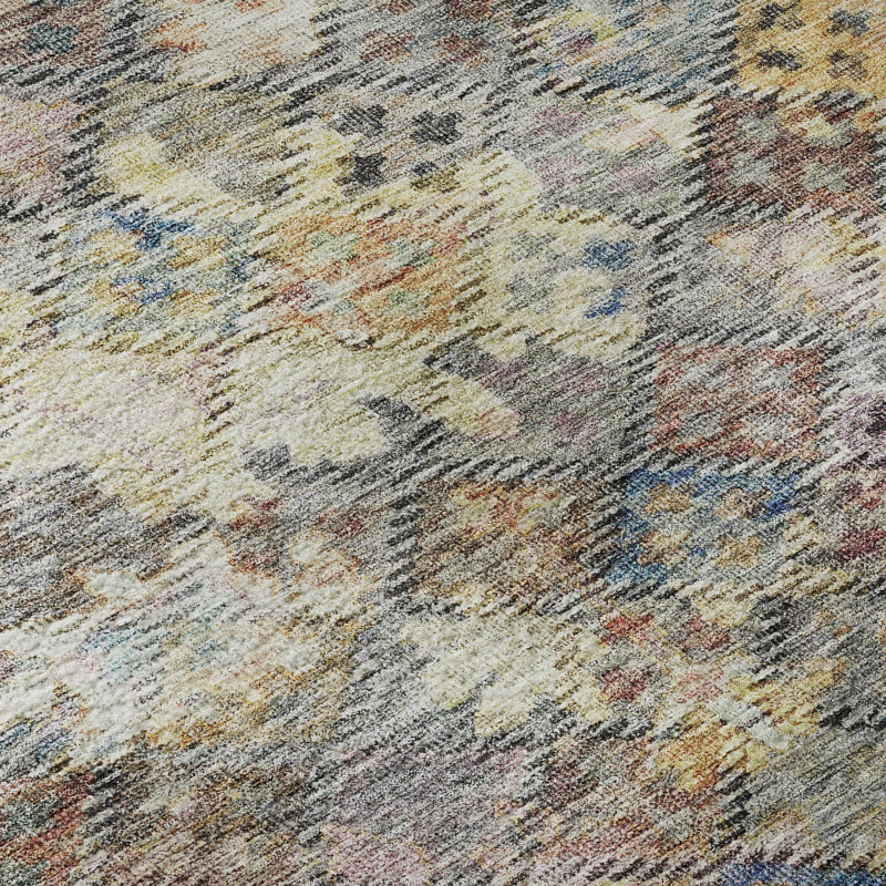 Premium Machine Washable Konopka AMF1109 Global Rug, Rectangle 8' x 10'