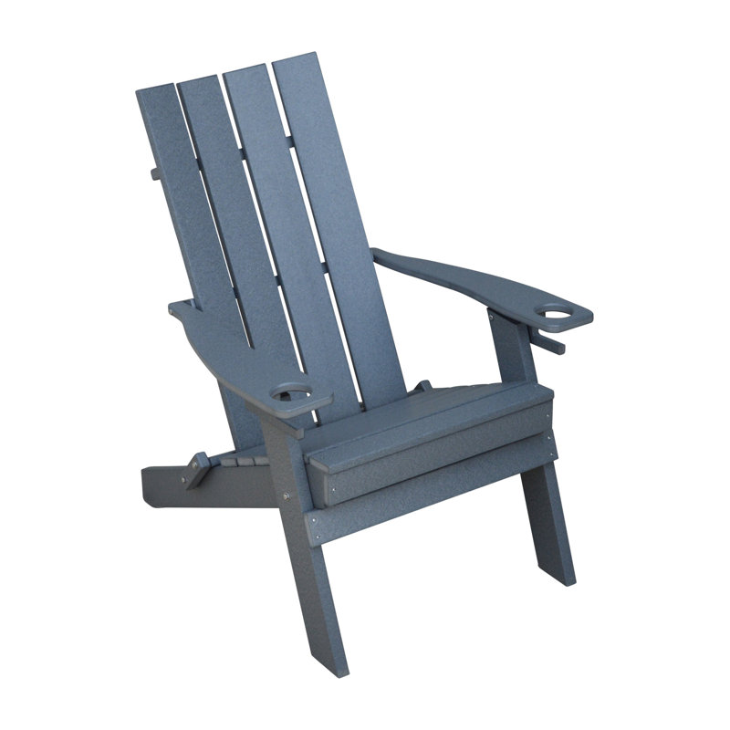 Chaise Adirondack pliante Koenig, Gris foncé